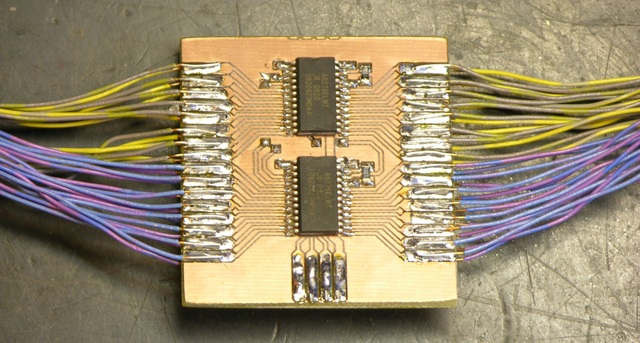 32-LED controller, closeup