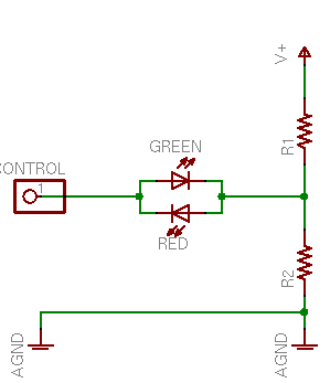 Driving a bicolor LED from a single microcontroller pin