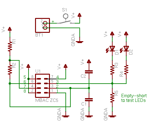 Schematic diagram of PCB in ResQPOD Circulatory Enhancer, logical order