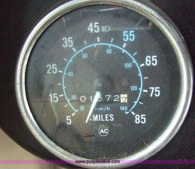 Converted schoolbus speedometer and odometer