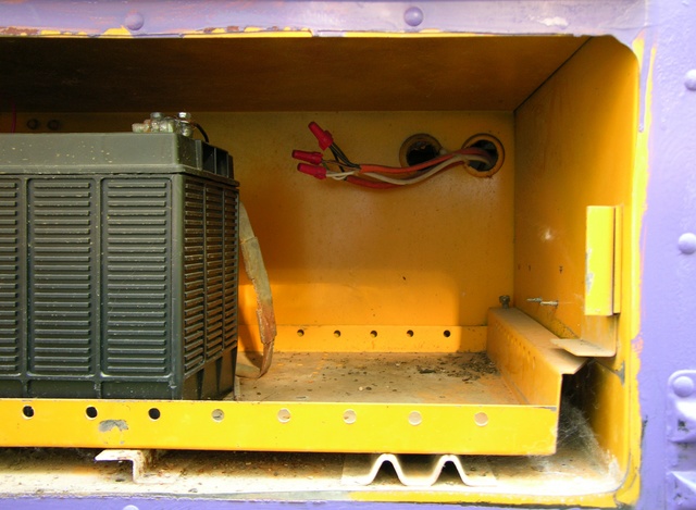 Bus battery compartment and AC wiring