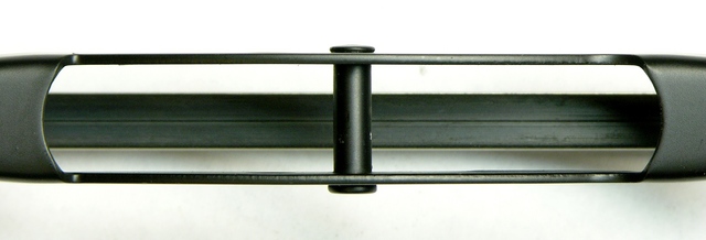 Standard windshield wiper blade, attachment clip removed