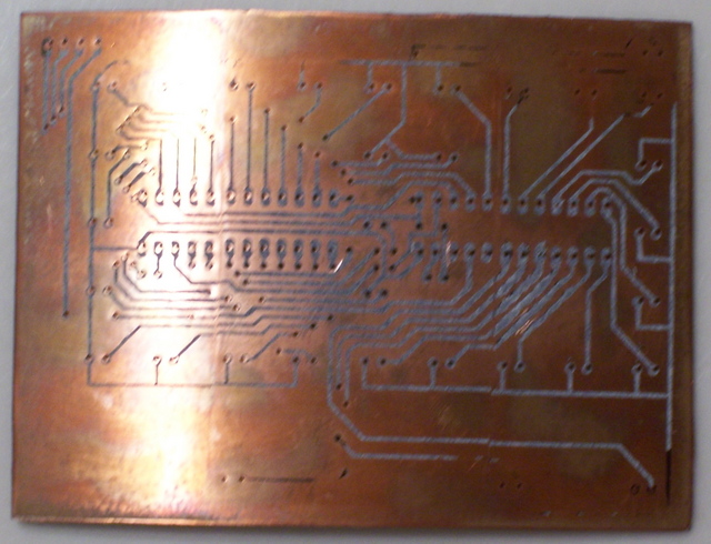 PC Board with Traces Ironed On