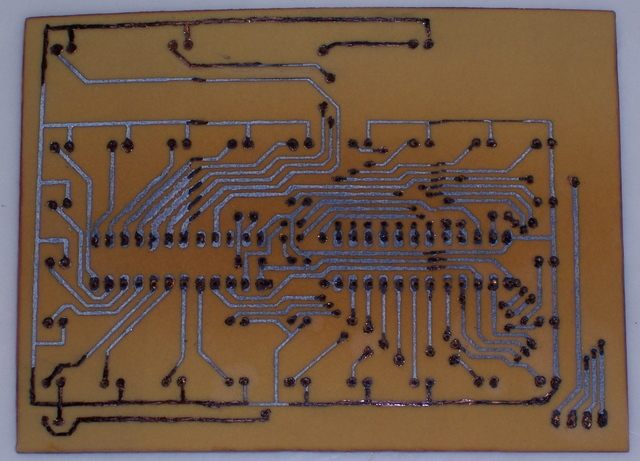 PC Board After Etching