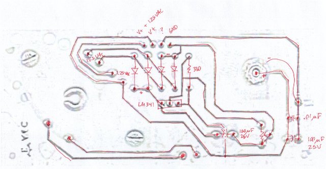 Flammable gas detector, power board scan / schematic