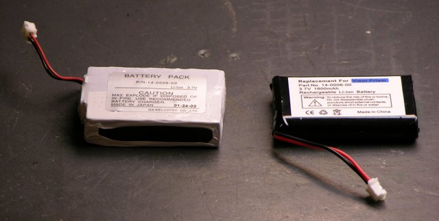 Visor Prism original and replacement batteries