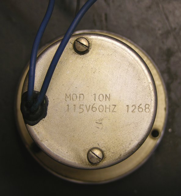 Engler hour meter, back