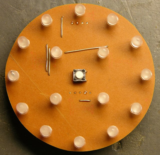 LED puck I/O prototype, LED side
