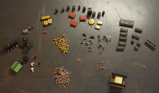 Salvaged electronic parts