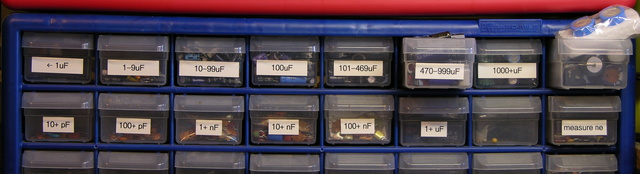 Capacitor drawers