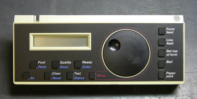 AMT Accel-500 printer control panel