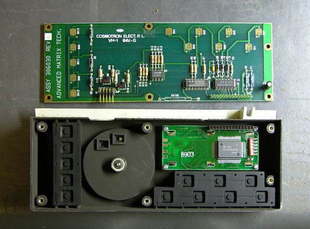 AMT Accel-500 printer control panel, interior