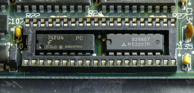 ICs inside IC socket