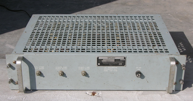 General Dynamics power supply, front