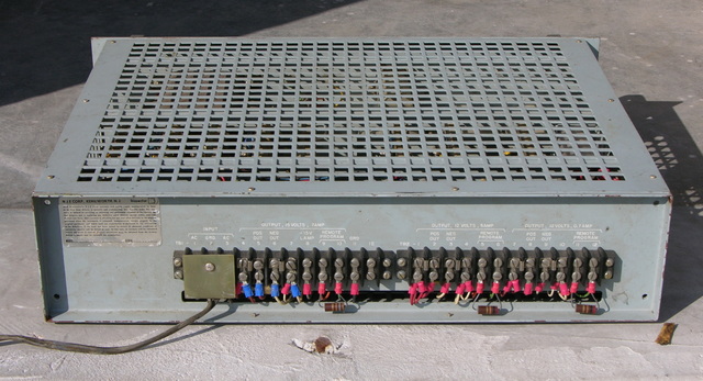 General Dynamics power supply, rear