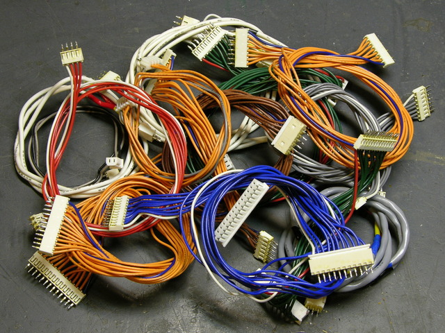 Colored wiring harnesses