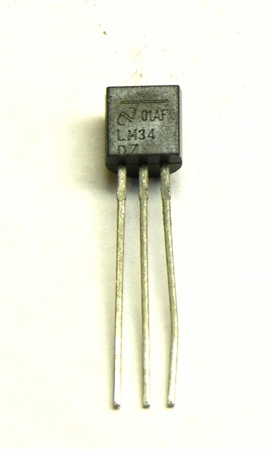 LM34DZ Fahrenheit temperature sensor