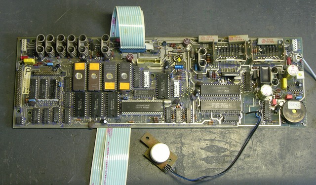 Circuit board from vintage computer keyboard assembly