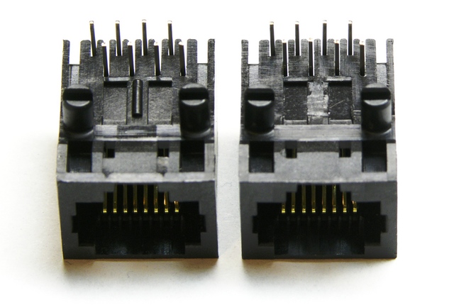 RepRap opto endstop RJ-45 jack modification