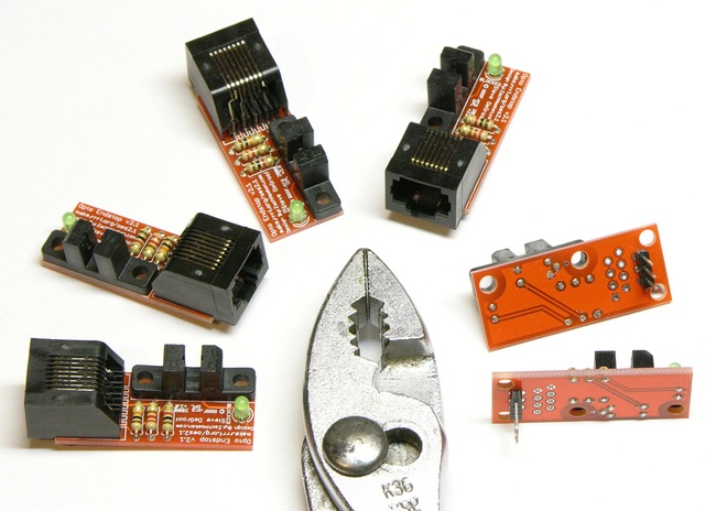 Complete set of Makerbot CupCake opto endstops
