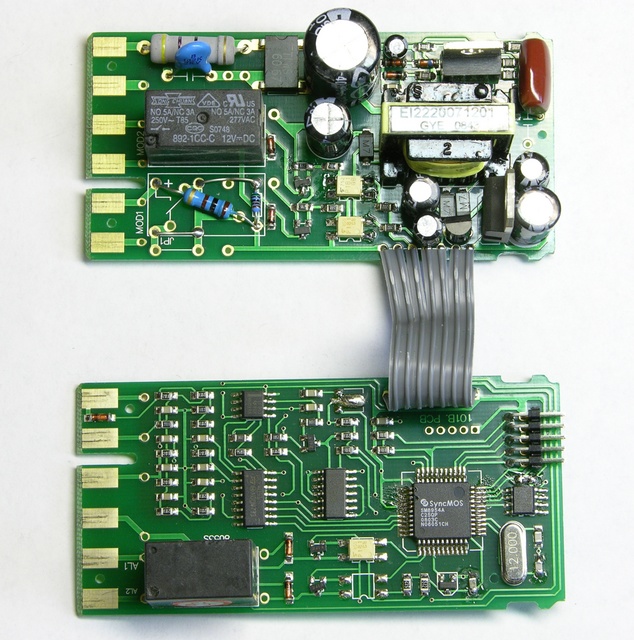 PID controller PC boards, component side