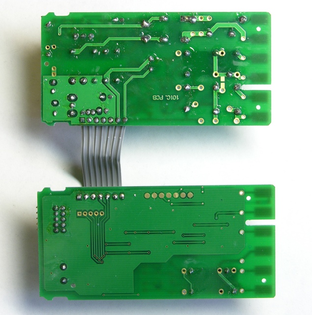 PID controller PC boards, solder side