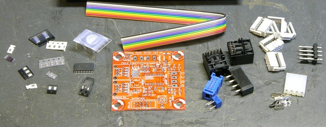 RepRap (MakerBot CupCake) stepper driver kit components