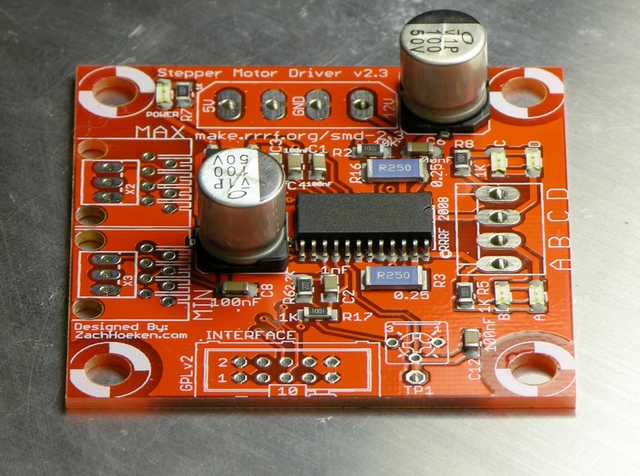 RepRap (MakerBot CupCake) stepper driver during hotplate solder reflow
