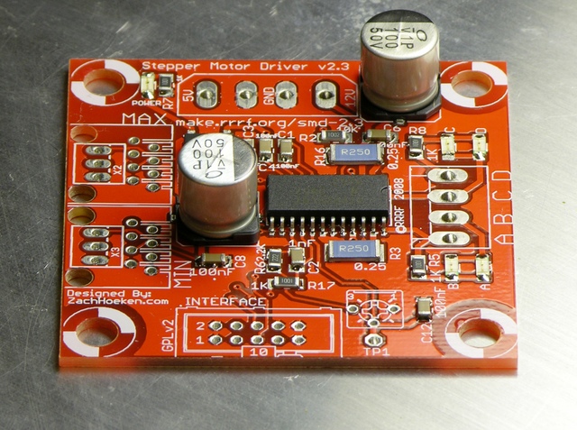 RepRap (MakerBot CupCake) stepper driver during hotplate solder reflow