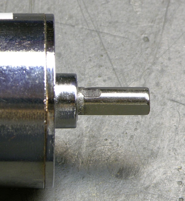 Motor shaft with extra flat filed for pulley with two set screws