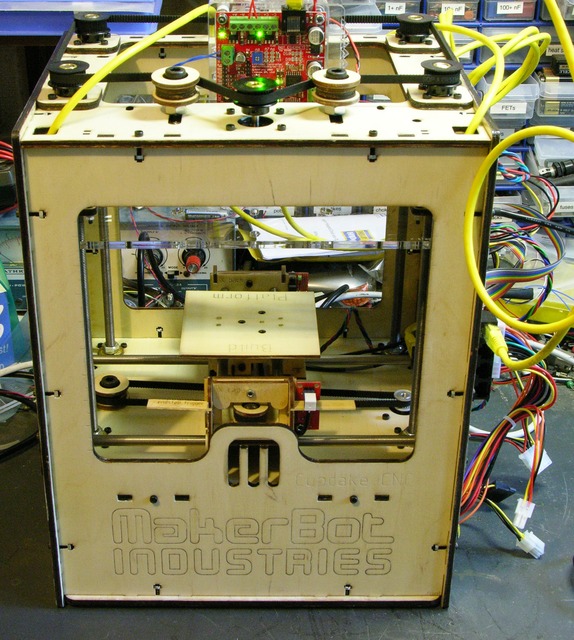 MakerBot CupCake, all motors installed