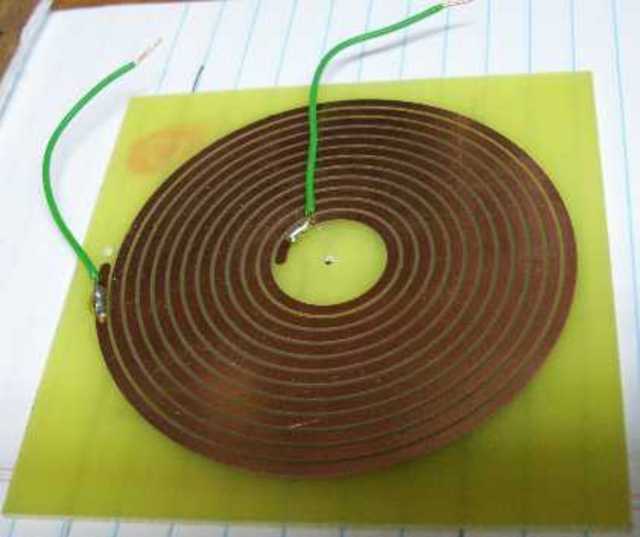 Spiral PCB heater