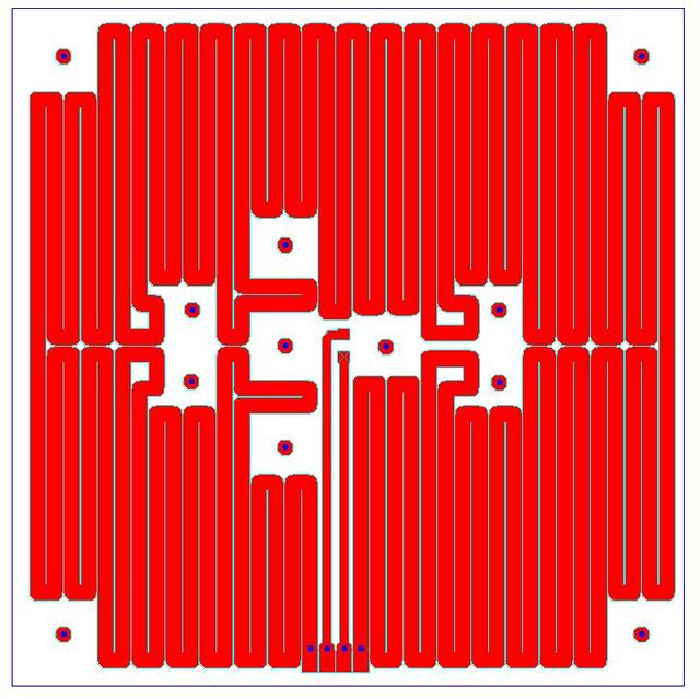 PCB heater board layout