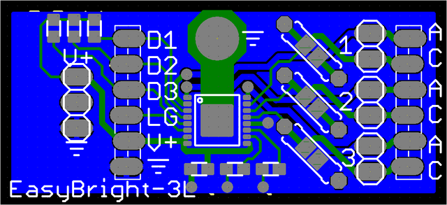 Viewplot Gerber view of revised LED driver prototype