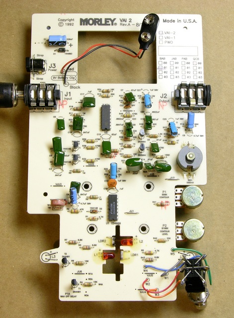 Bad Horsie 2 wah pedal circuit board