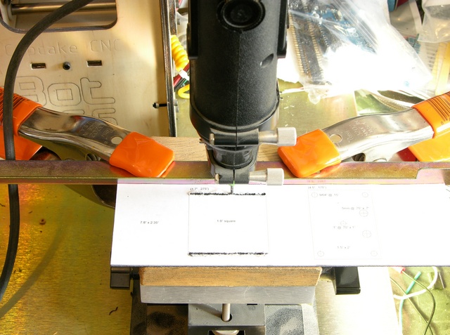 Vertical milling plastic control panel