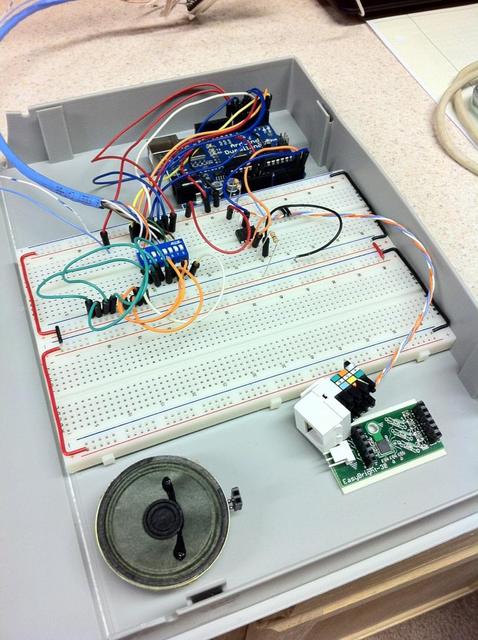 AMPduino case, inside