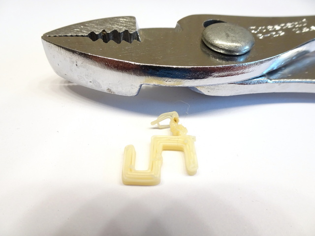 plastic clip made on 3D printer