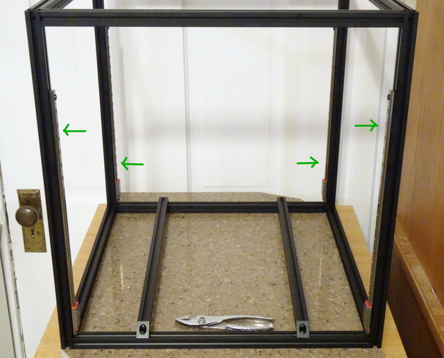 Voron 2.4 frame with Z linear bearings installed