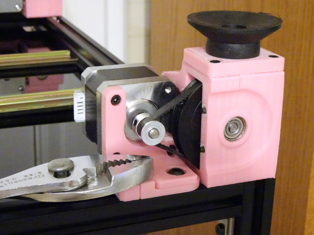 Voron 2.4 3D printer Z motor and pulleys installed