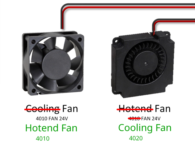 Fysetc Spider 2.2 wiring diagram for Voron 2.4 printer -- heater and part-cooling fans