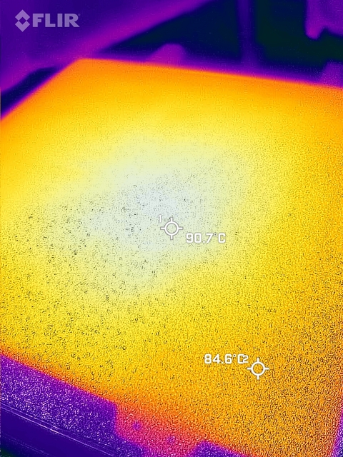 IR camera of Voron 2.4 heated build platform