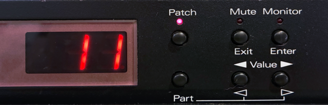 Roland M-OC1 Part and Patch control panel