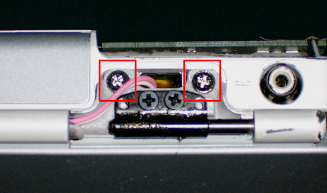 PowerBook G4 Hinge Screws