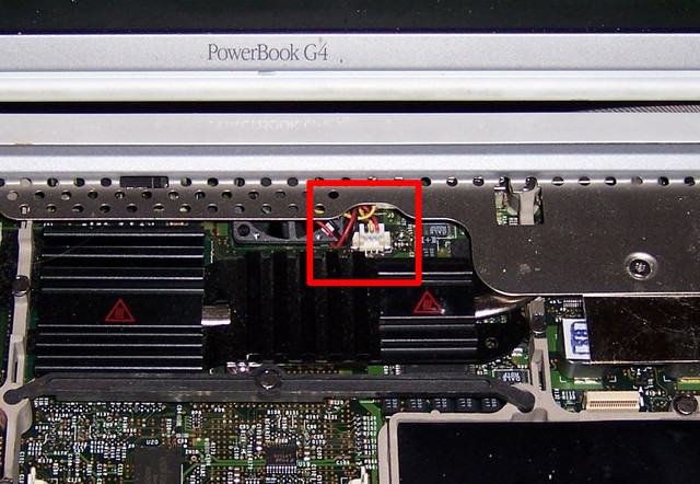 PowerBook G4 500 Cooling Fan Connector