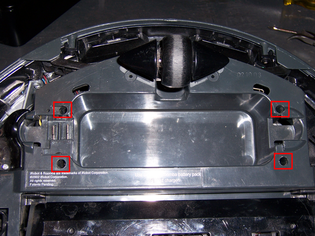 Roomba Battery Compartment Case Screws