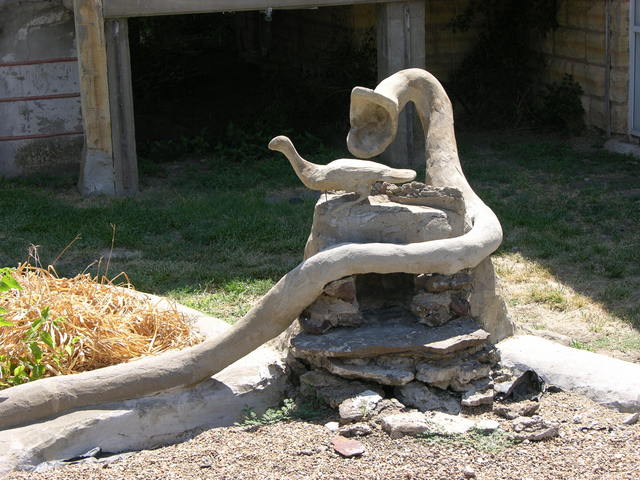 Garden of Eden, Lucas, KS: snake and bird