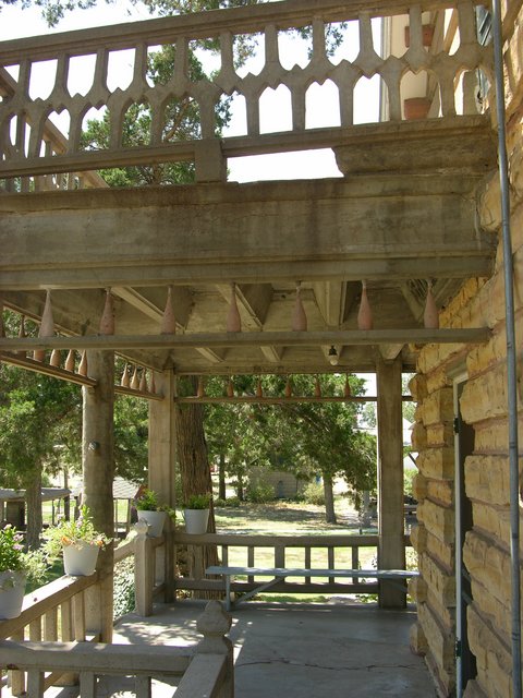 Garden of Eden, Lucas, KS: ornate concrete deck