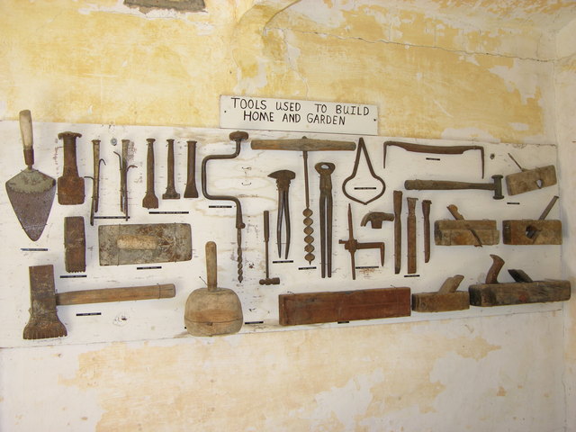 Garden of Eden, Lucas, KS: tools used to build home and garden