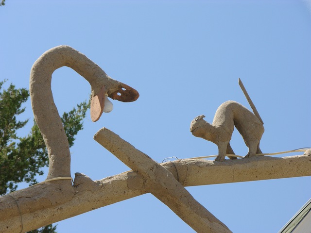 Garden of Eden, Lucas, KS: snake and rodent